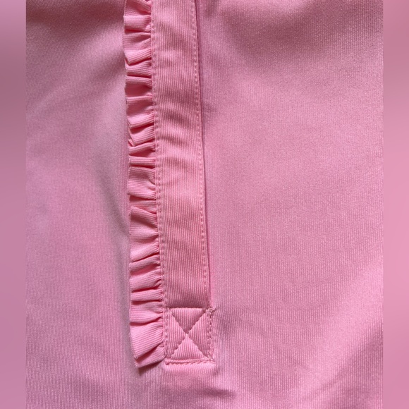 Golftini Ruffle Polo Performance Golf Top Pink Medium - Picture 5 of 9